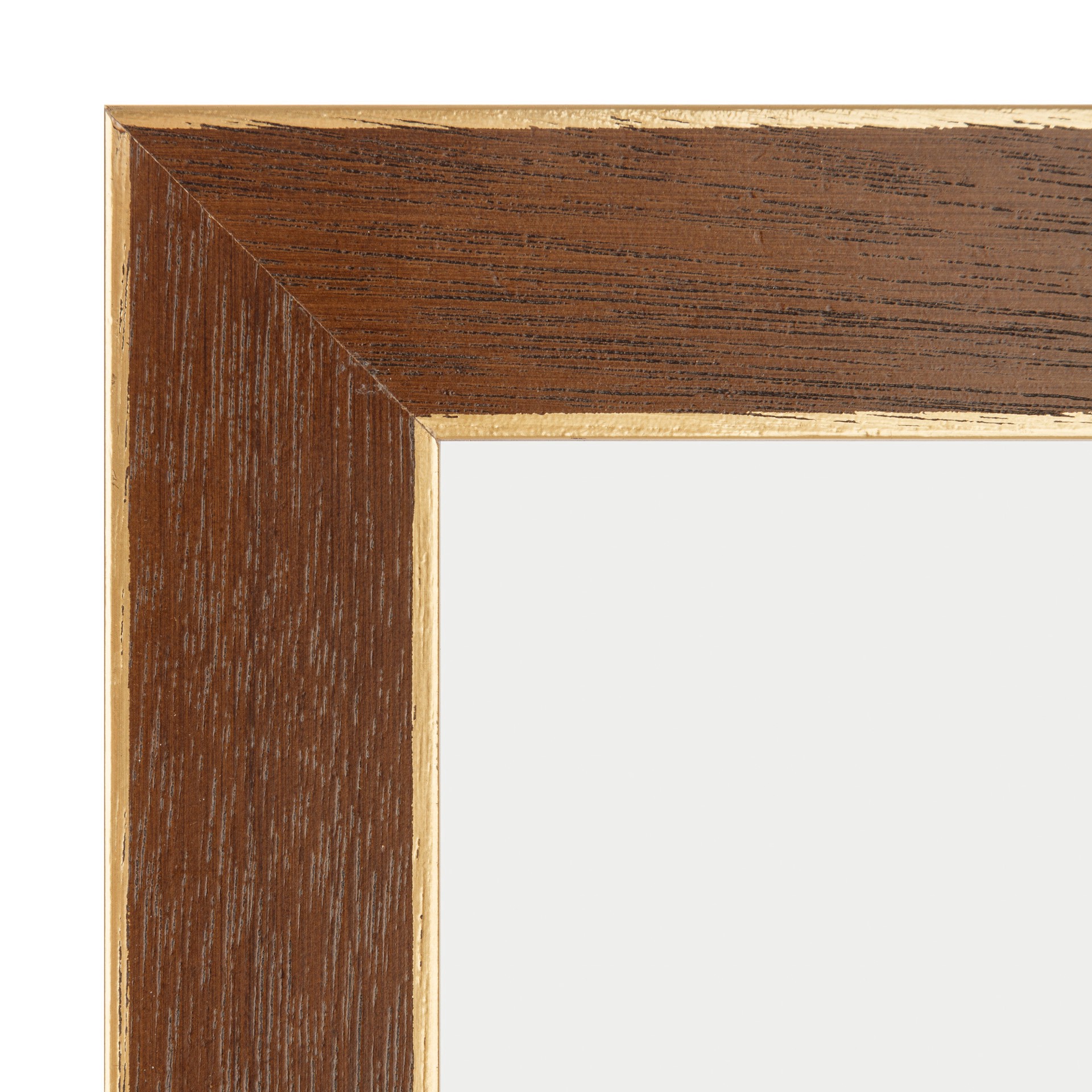 slide 2 of 6, Gallery Walnut & Gold Trim Frame With Mat By Studio Decor, 8 in x 10 in mat