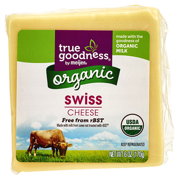 slide 1 of 1, True Goodness Organic Swiss, 6 oz