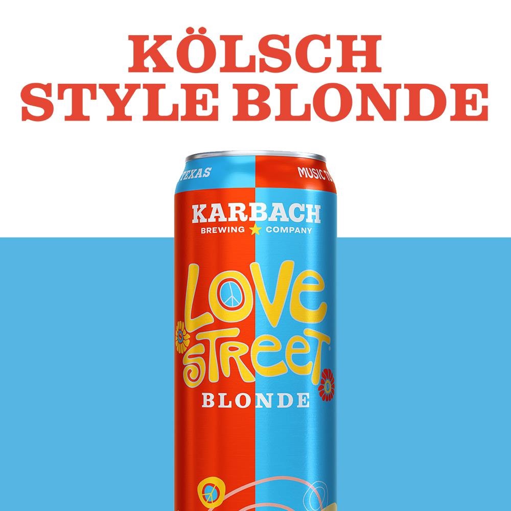 slide 5 of 7, Karbach Brewing Company Love Street Blonde Craft Beer, 19.21 oz