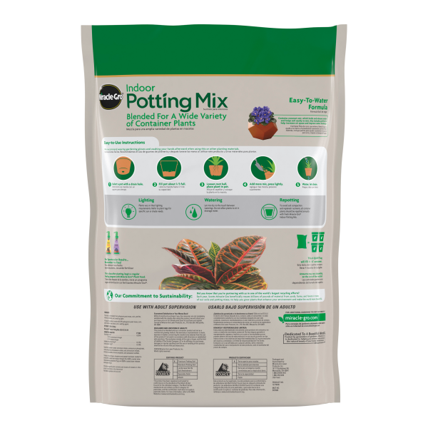 slide 12 of 13, Miracle-Gro Indoor Potting Mix, 6 qt