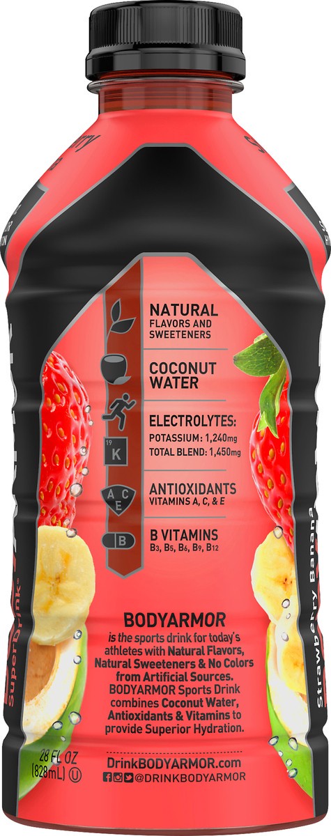 slide 5 of 7, BODYARMOR Strawberry Banana Super Drink - 28 oz, 28 oz