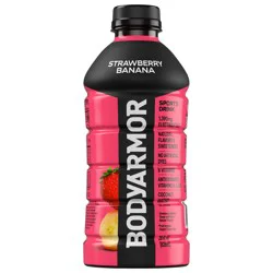 BODYARMOR Strawberry Banana Electrolyte Sports Drink, 28 fl oz Bottle