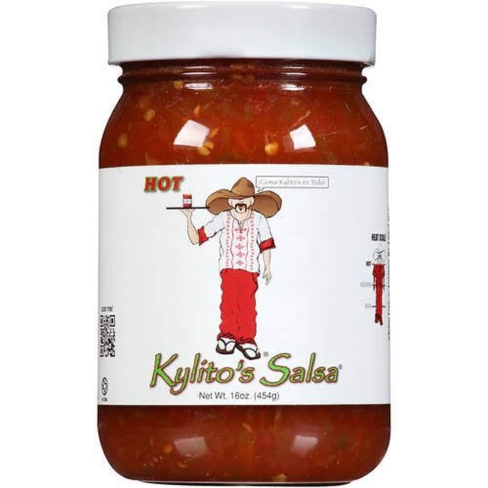 slide 1 of 1, Kylito's Hot Salsa, 16 oz