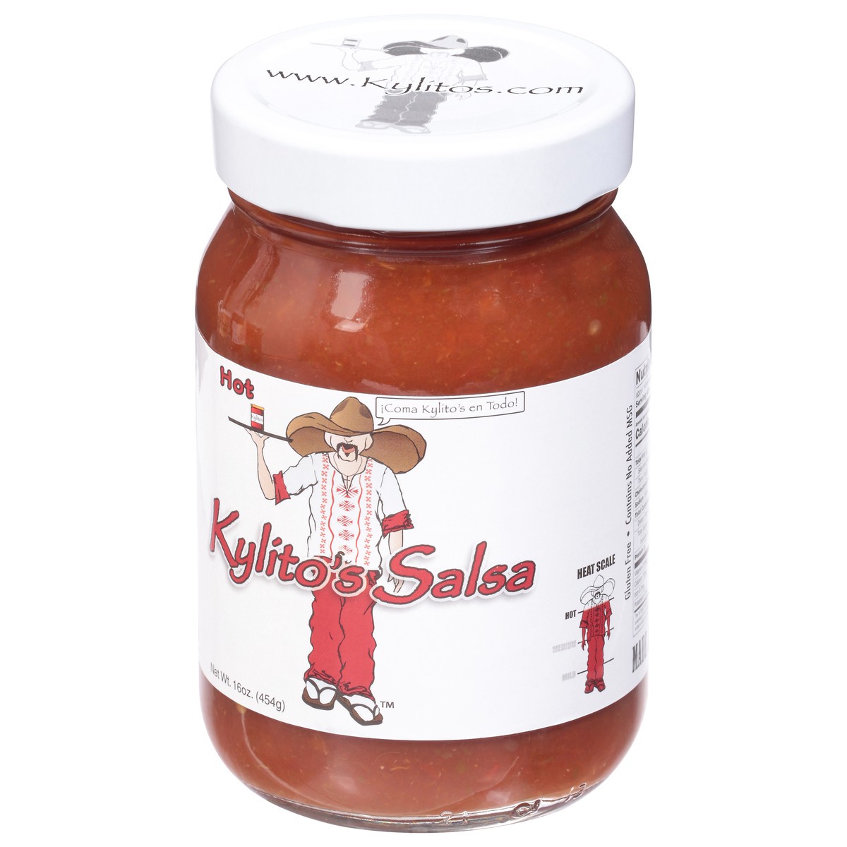 slide 9 of 9, Kylito's Hot Salsa 16 oz, 16 oz