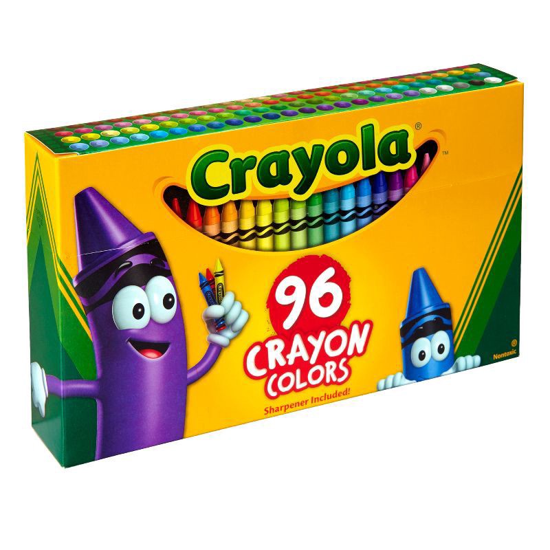 slide 8 of 11, Crayola Big Box Of Crayons, 96 ct