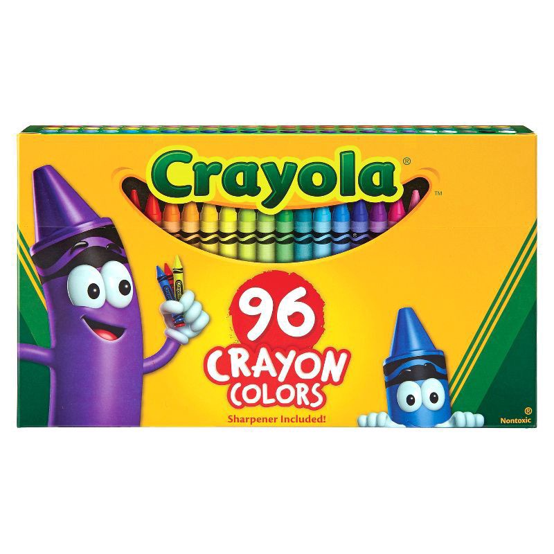 slide 1 of 11, Crayola Big Box Of Crayons, 96 ct