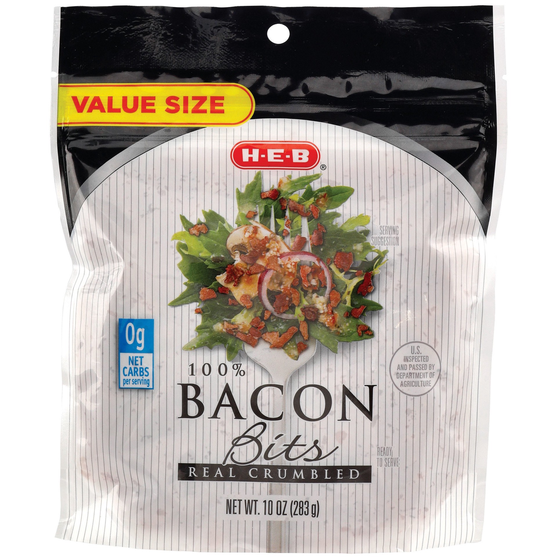 slide 1 of 1, H-E-B Real Crumbled Bacon Bits, 10 oz