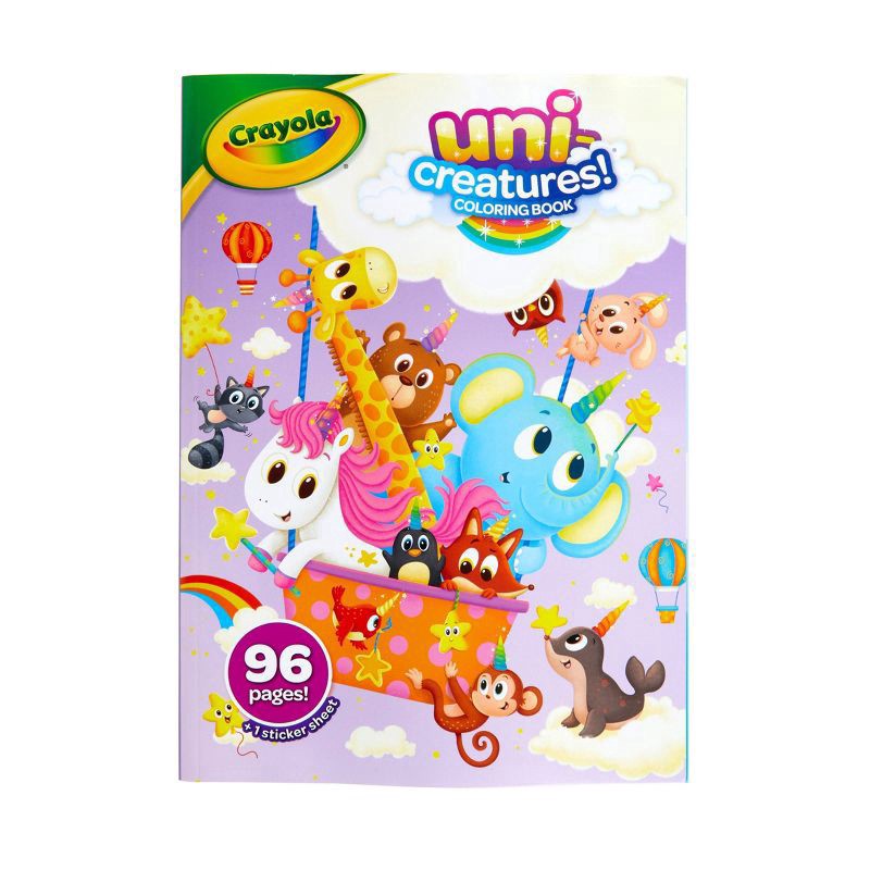 slide 1 of 1, Crayola Uni-Creatures Coloring Book, 1 ct