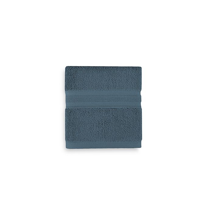 slide 1 of 15, Wamsutta Icon PimaCott Hand Towel - Steel Blue, 1 ct