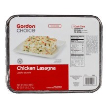 slide 1 of 1, GFS Chicken Lasagna Entree, 80 oz