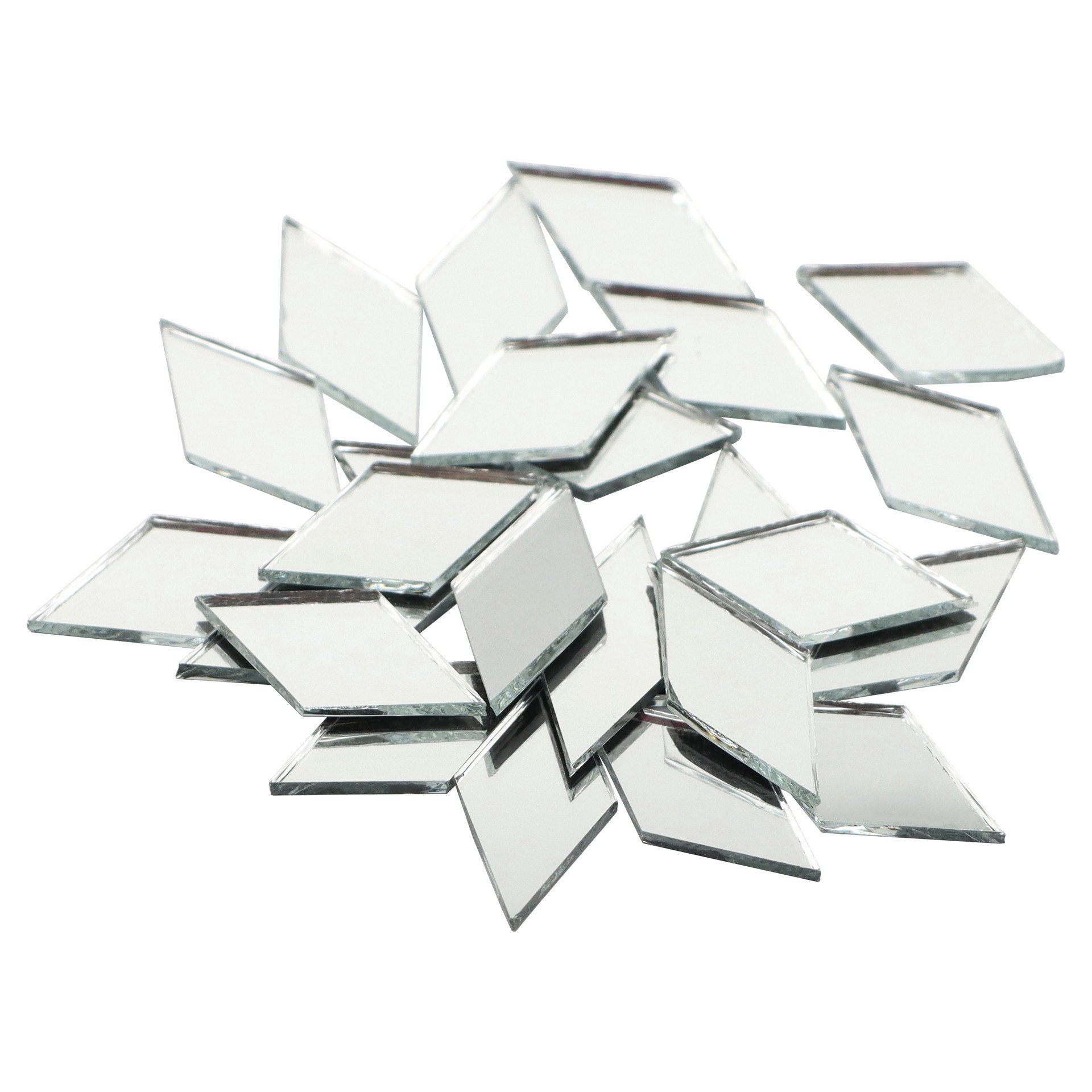 slide 3 of 3, 1" Diamond Glass Mirrors, 50ct. By Make Market, 50 ct