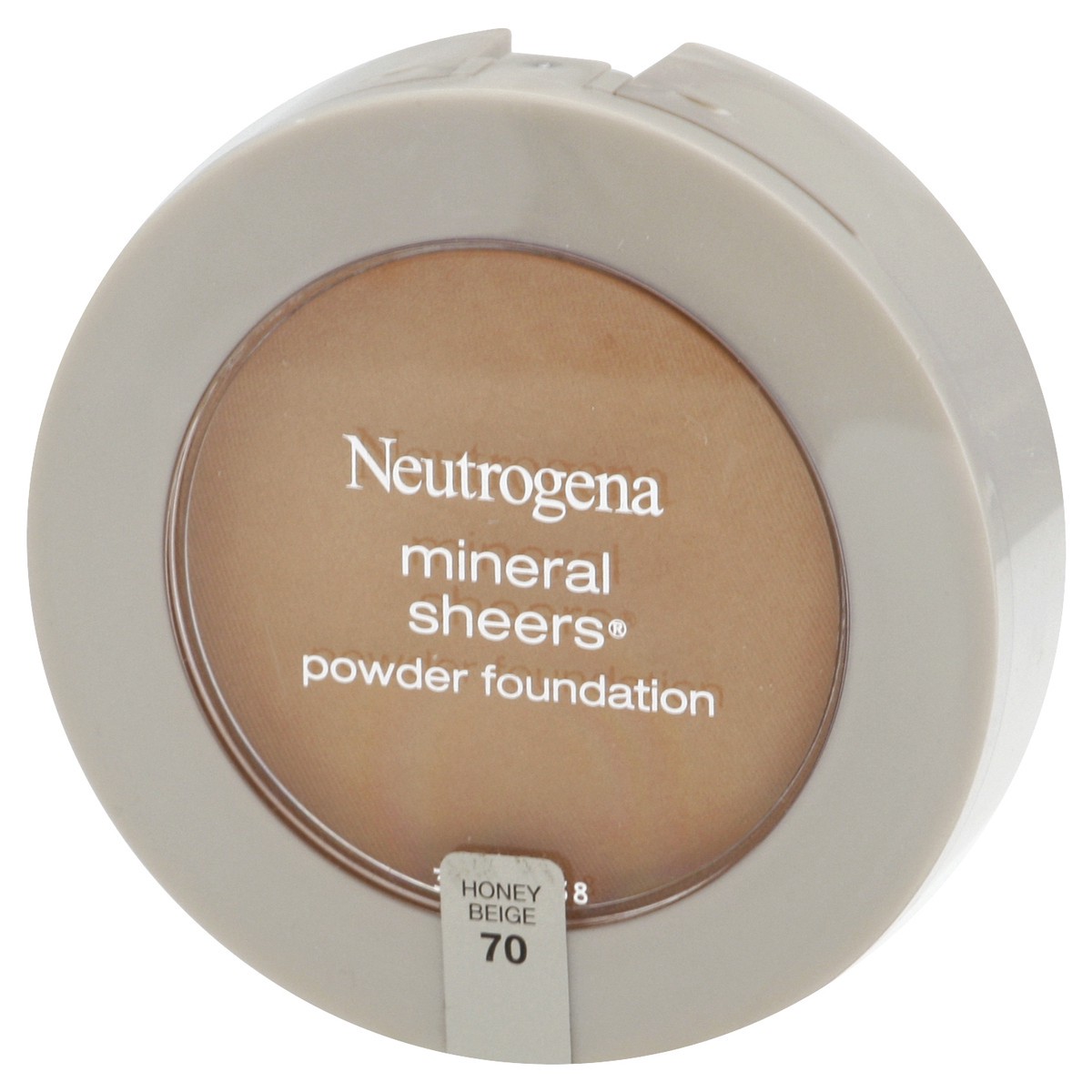 slide 2 of 9, Neutrogena Mineral Sheers Compact Powder Foundation, Lightweight & Oil-Free Mineral Foundation, Fragrance-Free, Honey Beige 70,.34 oz, 0.34 oz