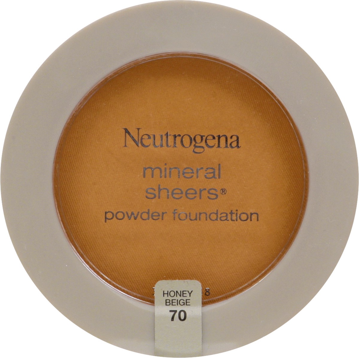 slide 9 of 9, Neutrogena Mineral Sheers Compact Powder Foundation, Lightweight & Oil-Free Mineral Foundation, Fragrance-Free, Honey Beige 70,.34 oz, 0.34 oz