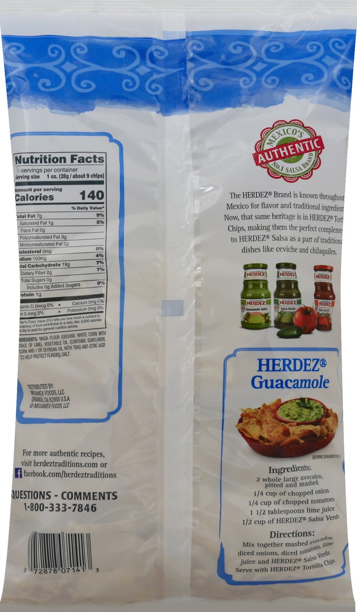 slide 5 of 6, Herdez White Corn Tortilla Chips, 11 oz