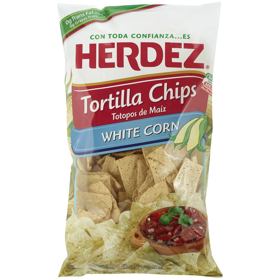 slide 1 of 1, Herdez White Corn Tortilla Chips, 11 oz