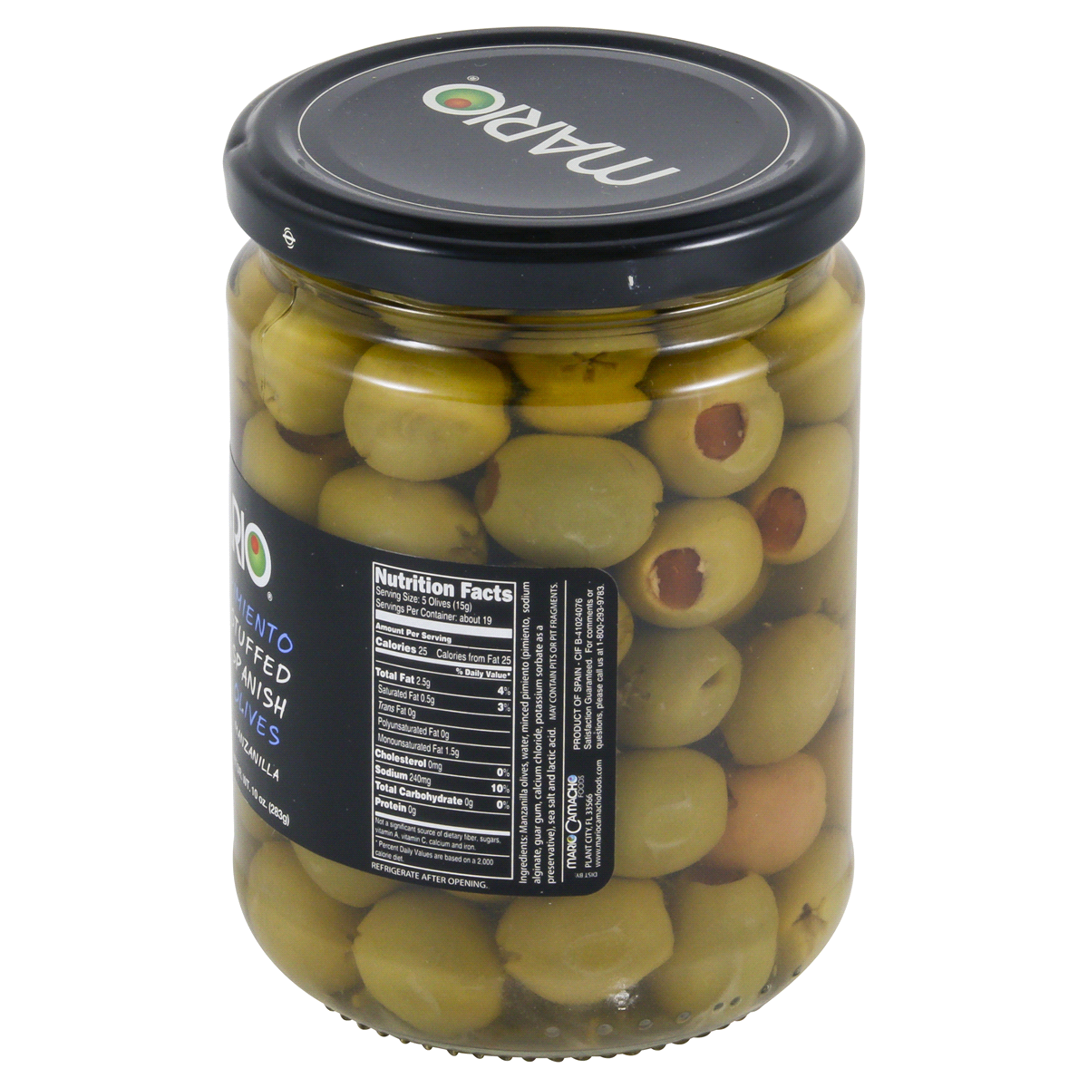 slide 3 of 5, Mario Pimento Stuffed Manzanilla Olives, 10 oz