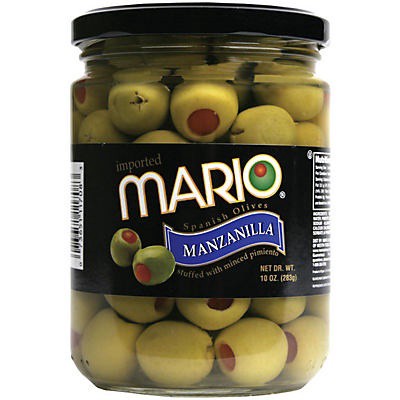 slide 1 of 5, Mario Pimento Stuffed Manzanilla Olives, 10 oz