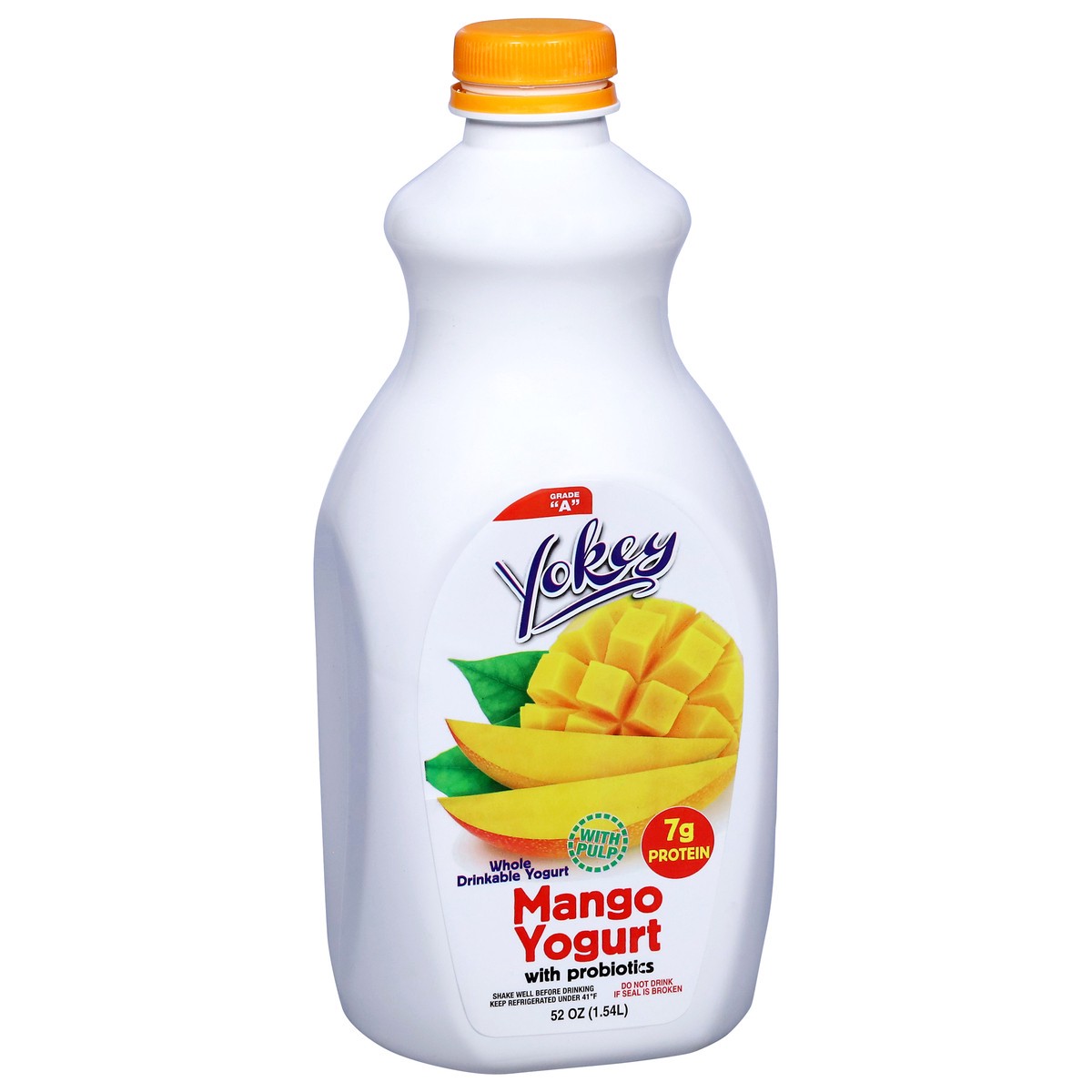 slide 5 of 15, Yokey Whole Drinkable Mango Yogurt with Probiotics 52 oz, 52 oz