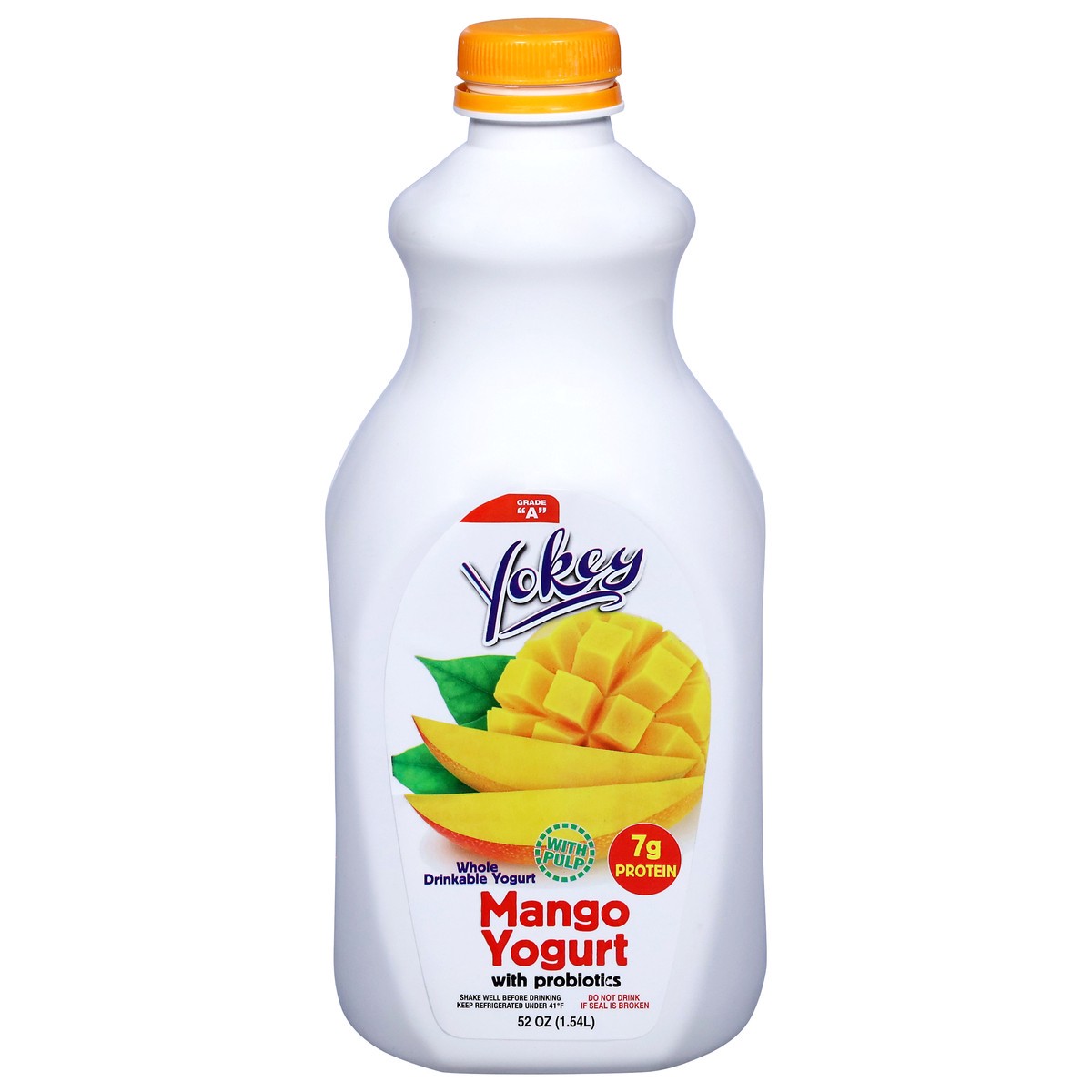 slide 9 of 15, Yokey Whole Drinkable Mango Yogurt with Probiotics 52 oz, 52 oz