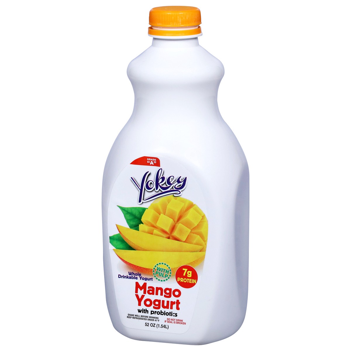 slide 2 of 15, Yokey Whole Drinkable Mango Yogurt with Probiotics 52 oz, 52 oz