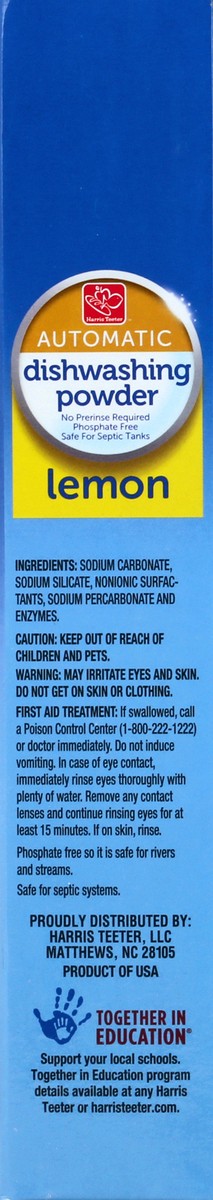 slide 3 of 4, Harris Teeter Auto Dish Powder Lemon, 1 ct