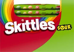 SKITTLES Sours Individually Wrapped Full Size Chewy Candy Packs, 24 Ct Bulk Box