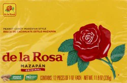 De la Rosa Marzipan Style Peanut Candy 12 - 1 oz Each