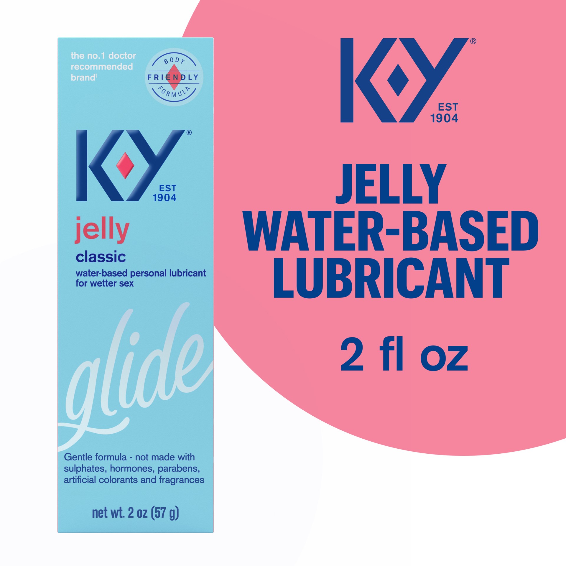 slide 1 of 2, K-Y Jelly Personal Water Based Lubricant, Premium Water Based Lube For Men, Women & Couples, 2 fl oz