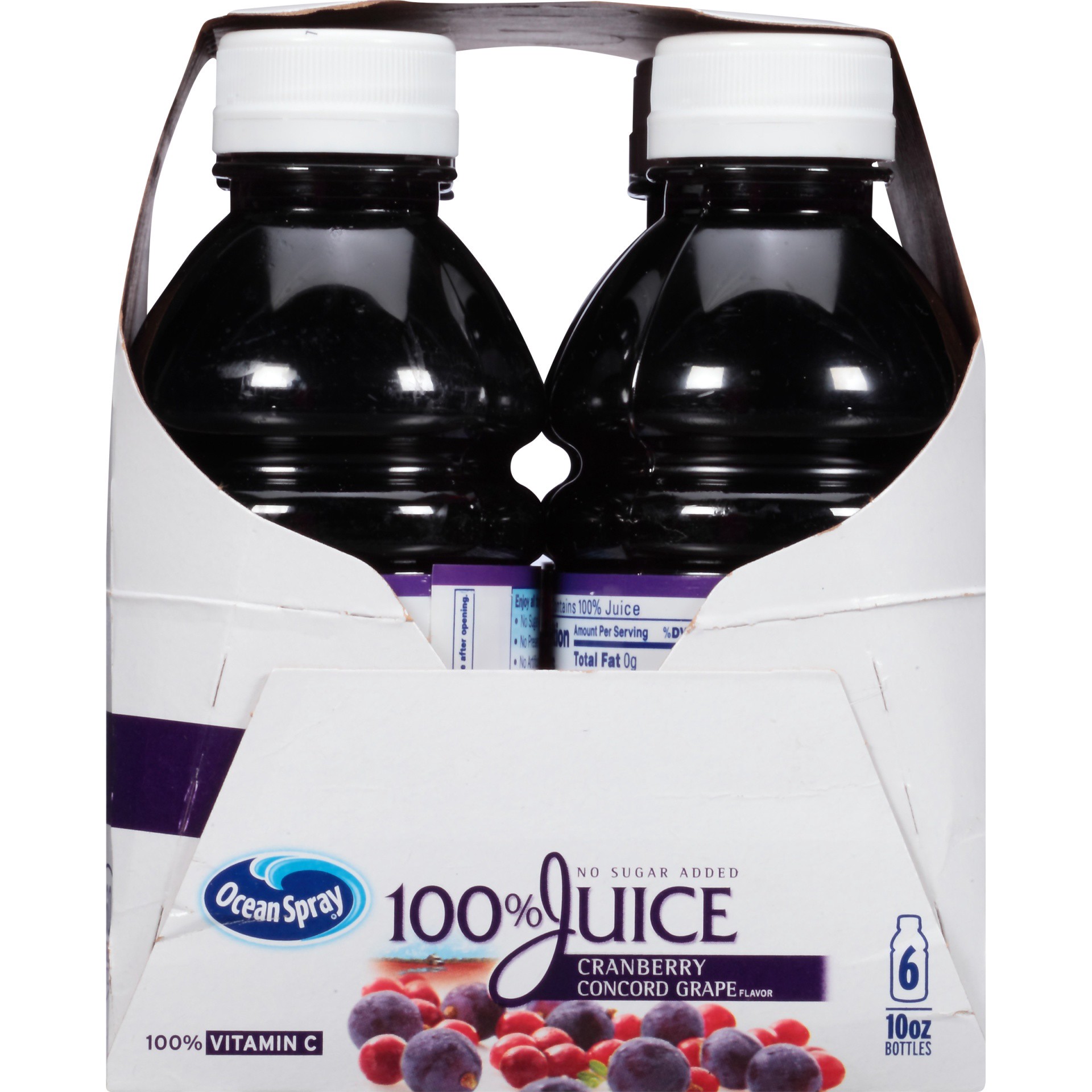 slide 4 of 9, Ocean Spray Cranberry Concord Grape 100% Juice Blend, 6 ct; 10 fl oz