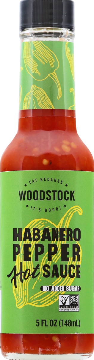 slide 1 of 12, Woodstock Habanero Pepper Hot Sauce 5 oz, 5 oz