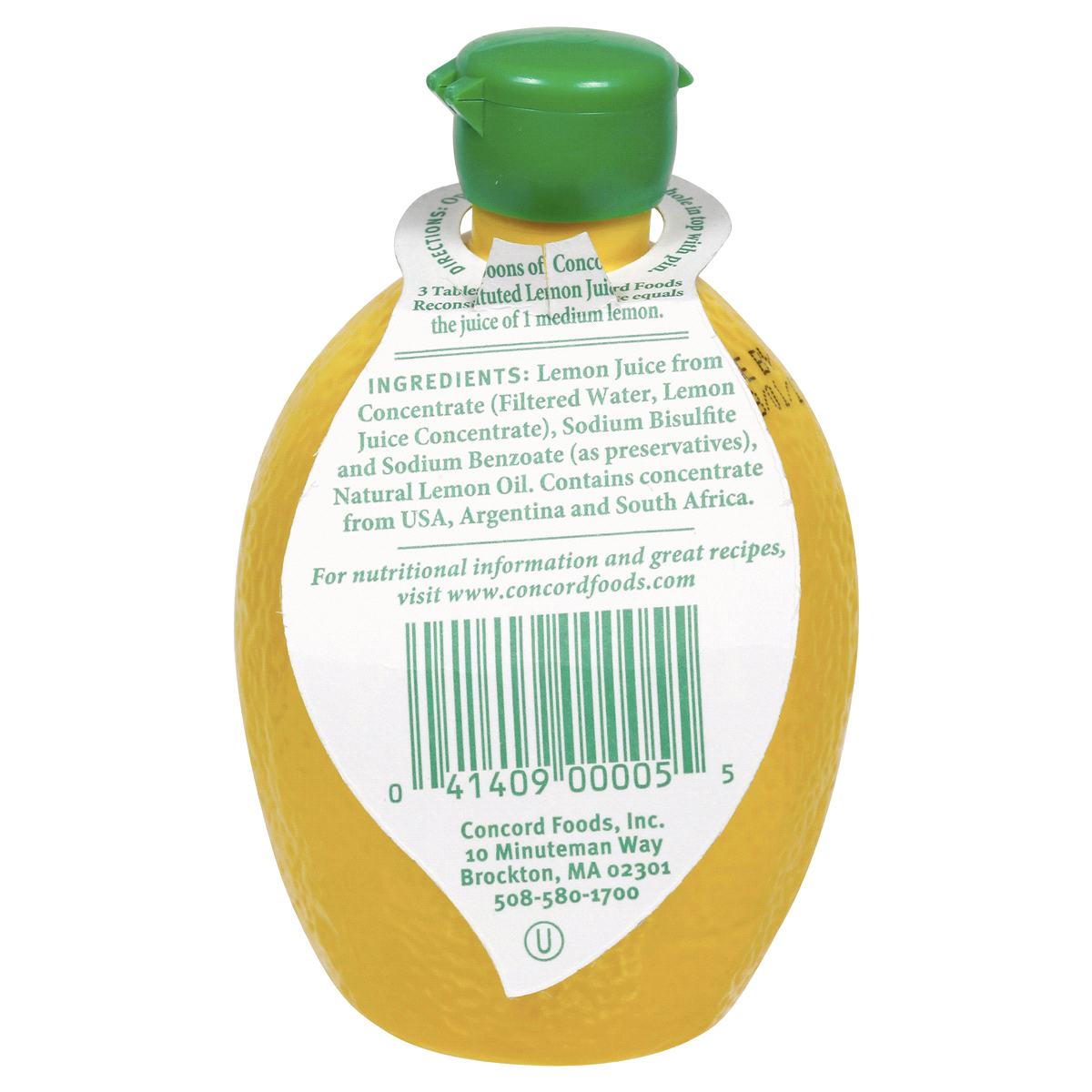 slide 3 of 3, Concord Foods Distributed Consumables 4.5oz. Concord Lemon Juice, 1 ct