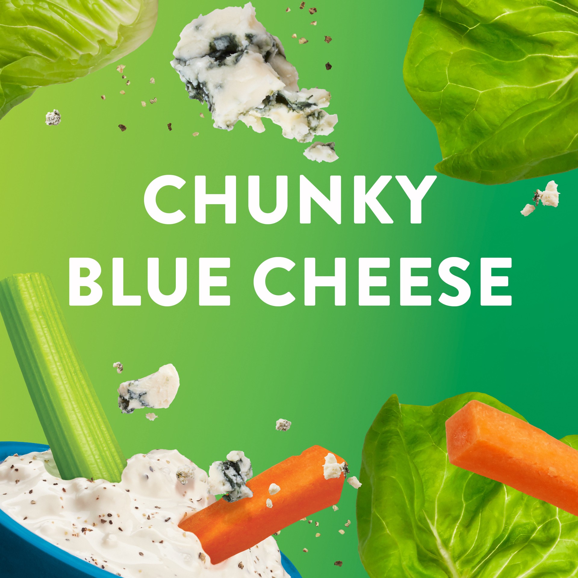 slide 2 of 5, Wish-Bone Chunky Fat Free Chunky Blue Cheese Dressing 15 fl oz, 15 fl oz