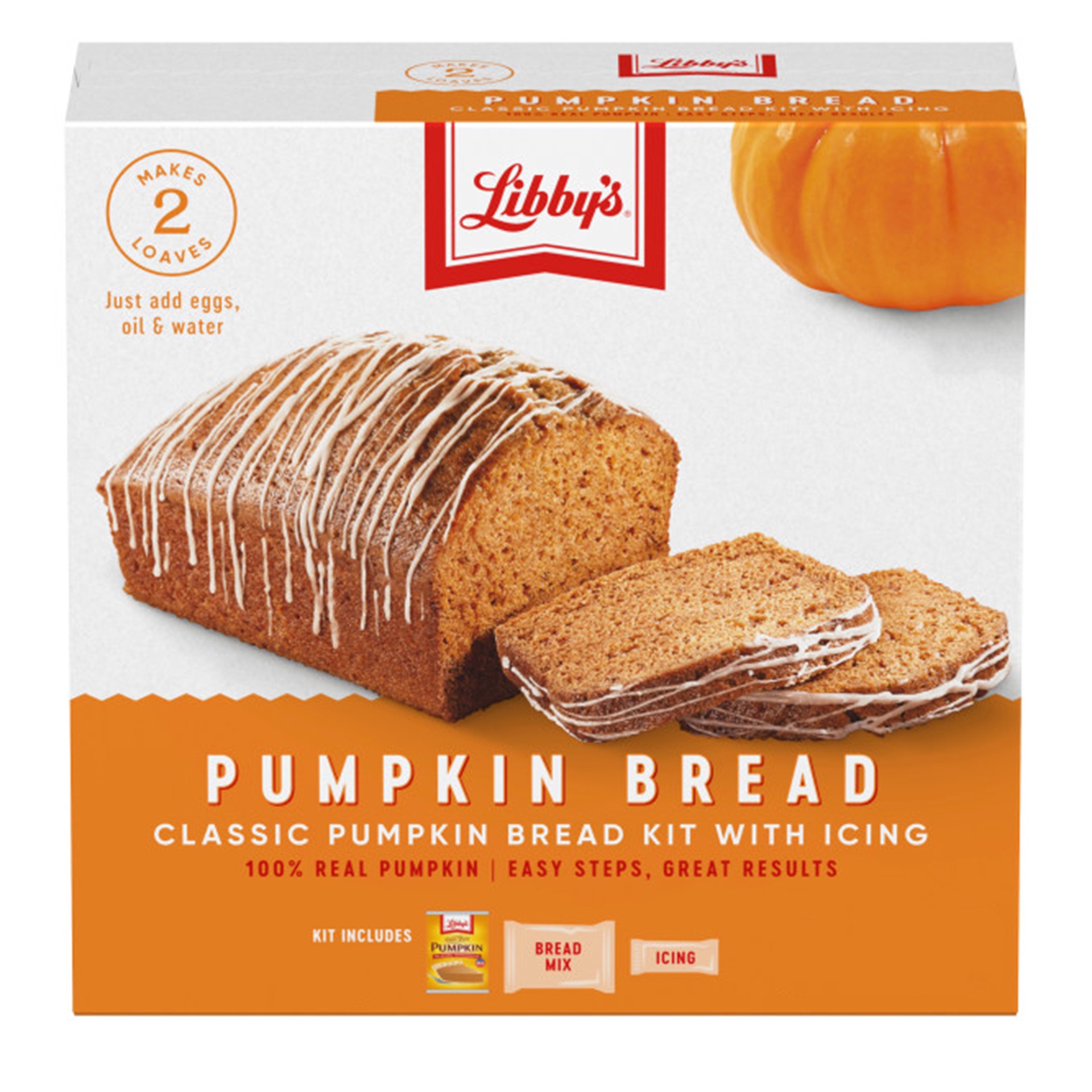 slide 1 of 12, Libby's Classic Pumpkin Bread Kit with Icing, 56.1 Oz, 1 ct