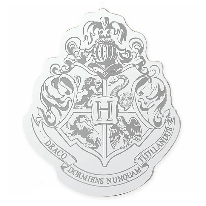 slide 1 of 3, Harry Potter Hogwarts Crest Mirror, 1 ct