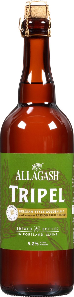 slide 6 of 11, Allagash Tripel Belgian-Style Golden Ale Beer 25.4 fl oz, 25.4 fl oz