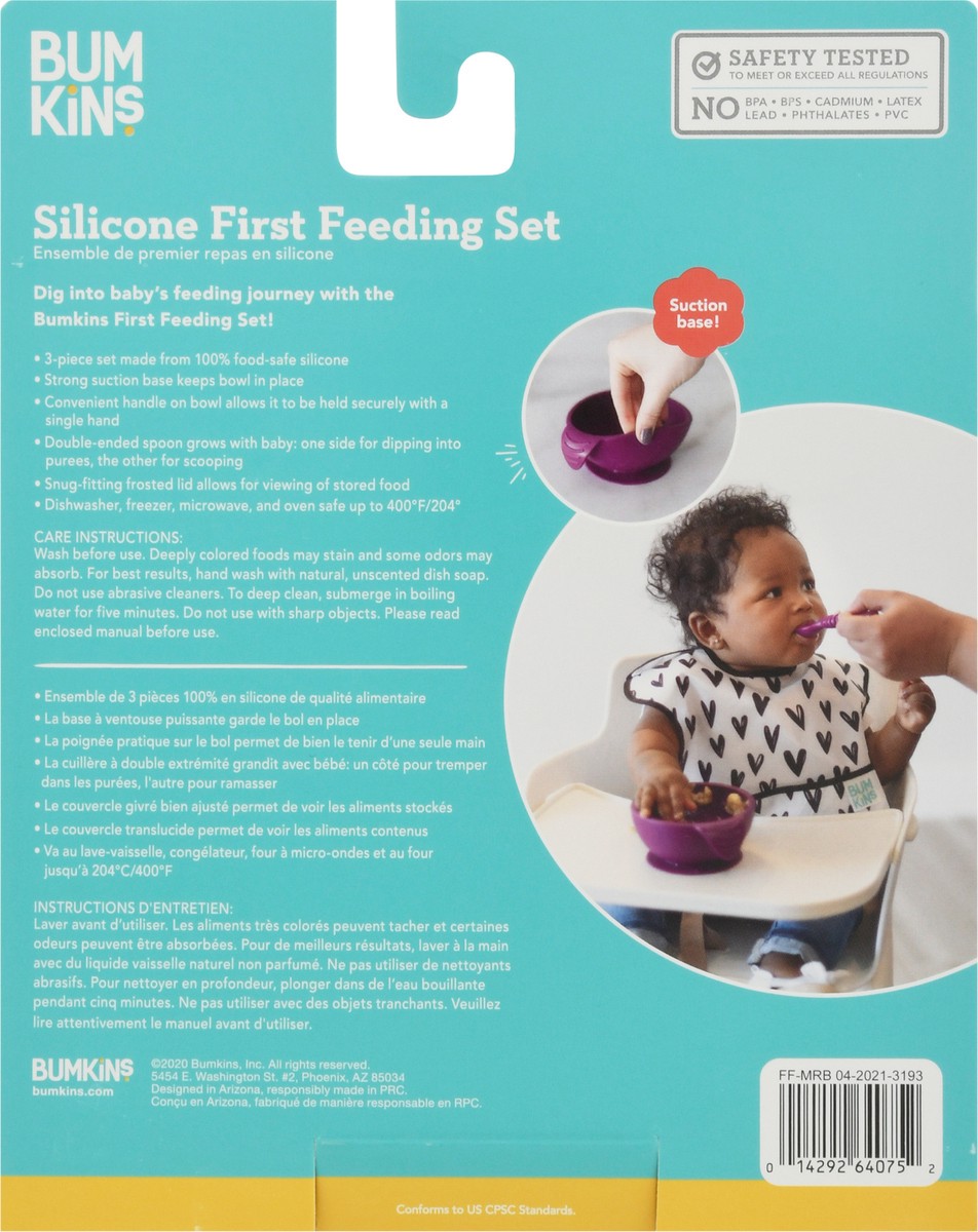 slide 5 of 12, bumkins Silicone First Feeding Set 1 ea, 1 ea