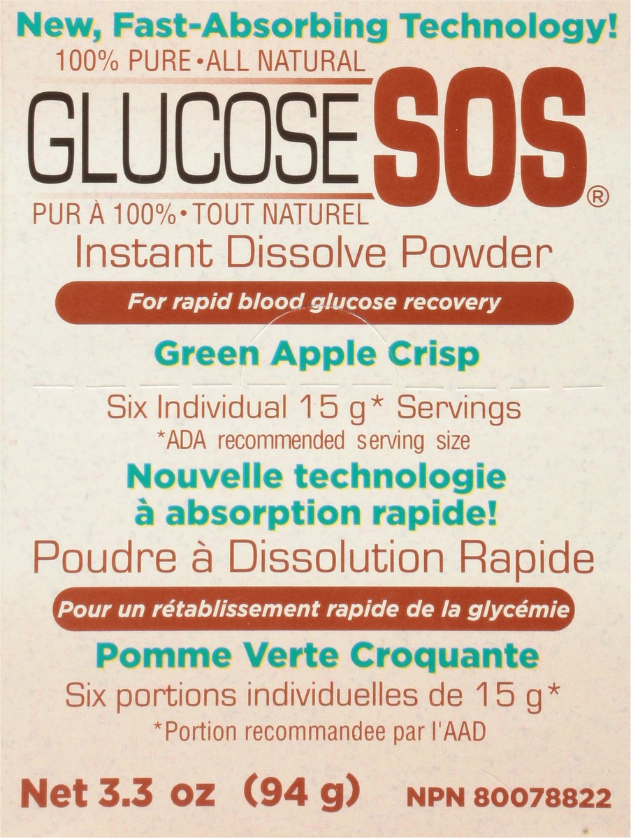 slide 6 of 9, S.O.S. Instant Green Apple Crisp Dissolve Powder 3.3 oz, 3.3 oz