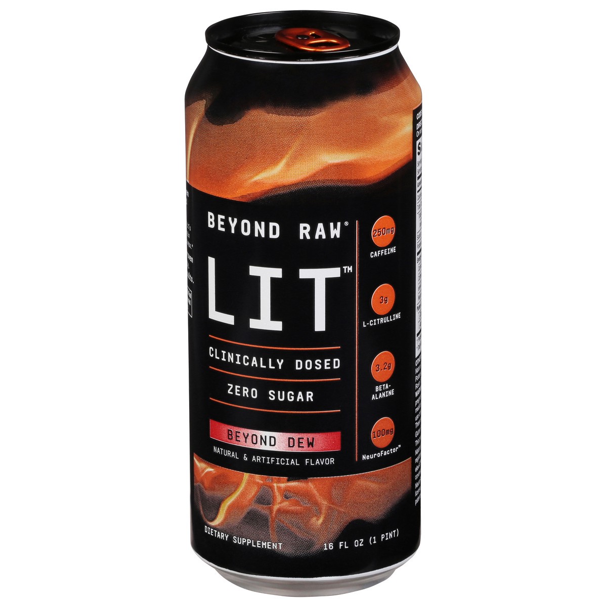 slide 7 of 12, Beyond Raw LIT Zero Sugar Beyond Dew Energy Drink 16 fl oz, 16 fl oz