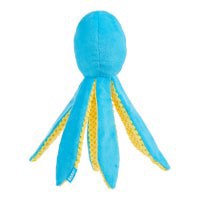 slide 3 of 9, BARK Odd Otto blue octopus plush dog toy ALL, 1 ct