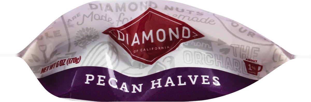 slide 5 of 9, Diamond of California Halves Pecan 6 oz, 6 oz