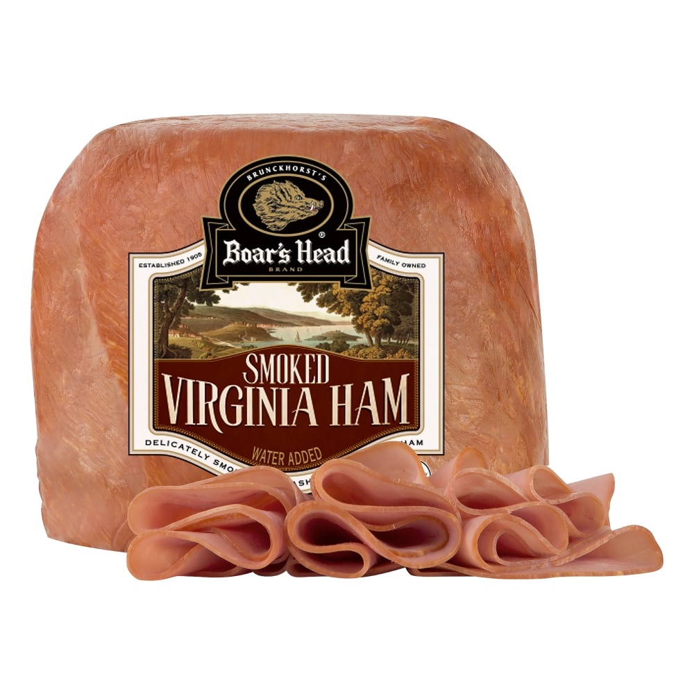 slide 1 of 1, Boar's Head Smoked Virginia Ham, per lb