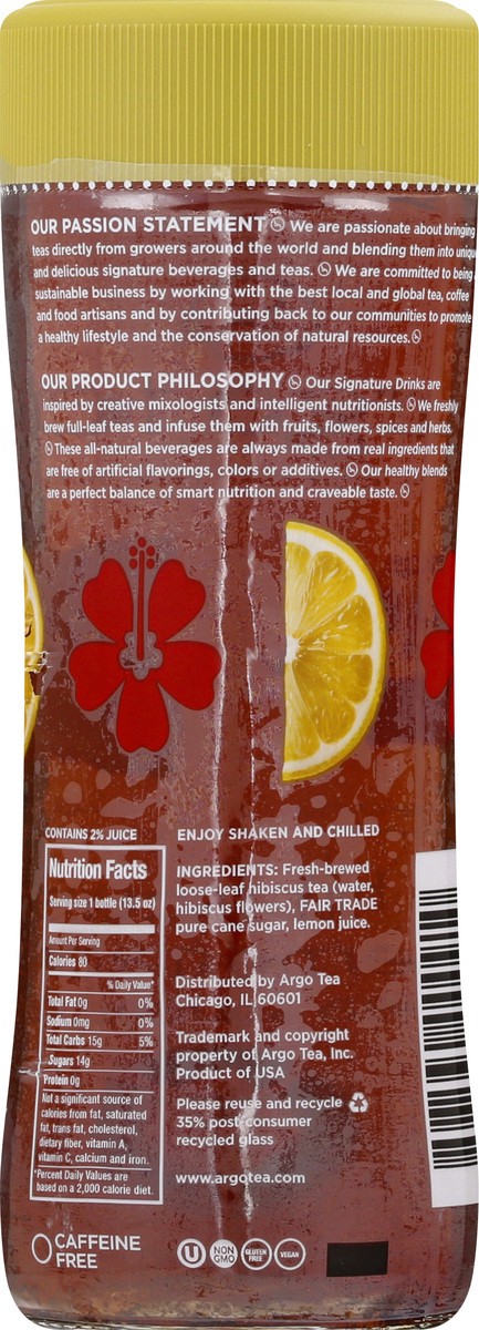 slide 6 of 12, Argo Tea Hibiscus Lemonade Tea Squeeze - 13.5 oz, 13.5 oz