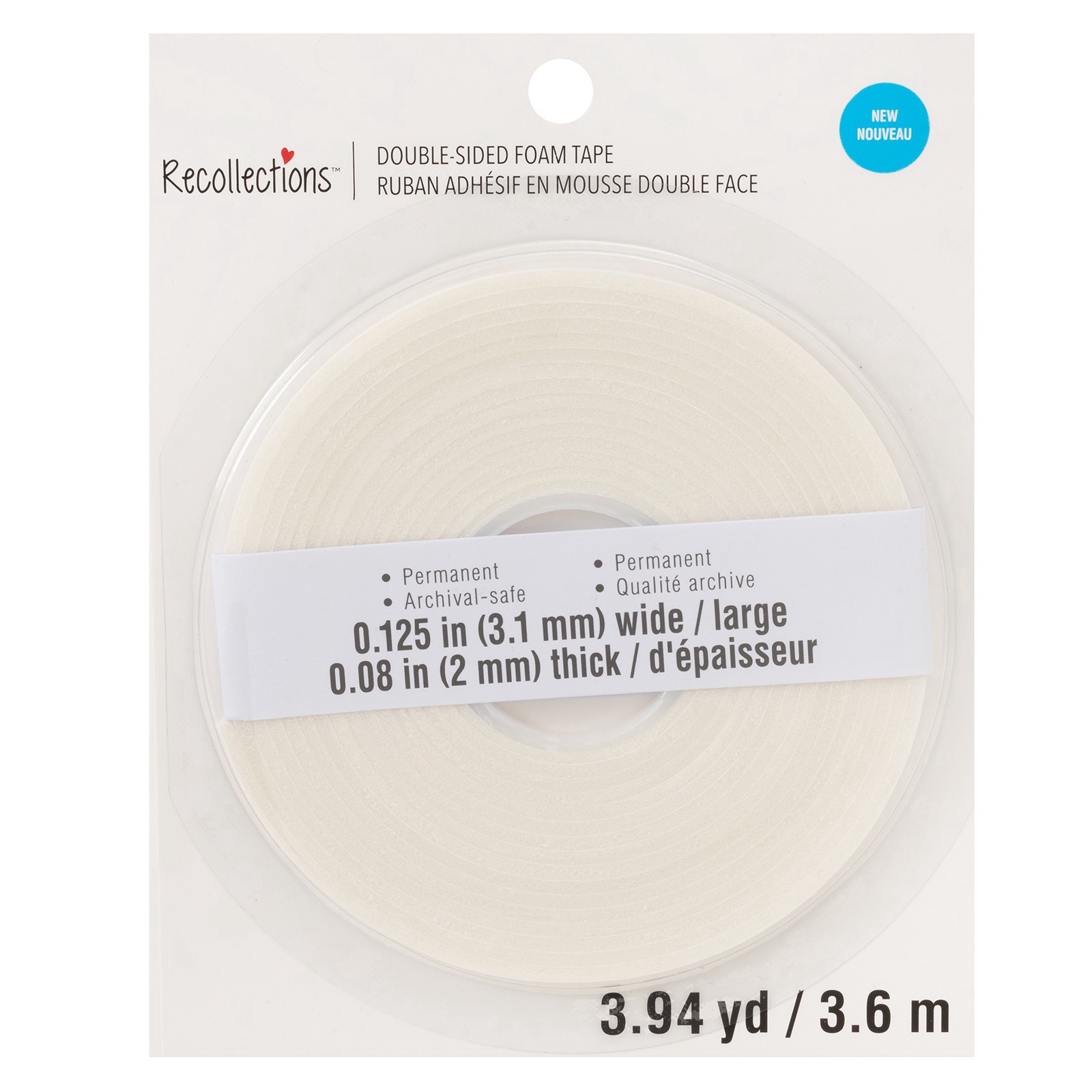 slide 2 of 4, 1/8" X 4yd. Double-Sided Foam Tape By Recollections, 1/8 in x 4 yd