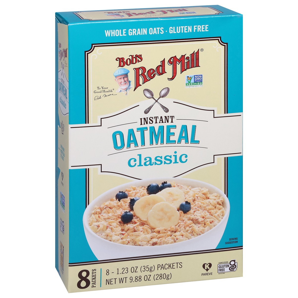 slide 4 of 9, Bob's Red Mill Instant Classic Oatmeal 8 - 1.23 oz Packets, 8 ct