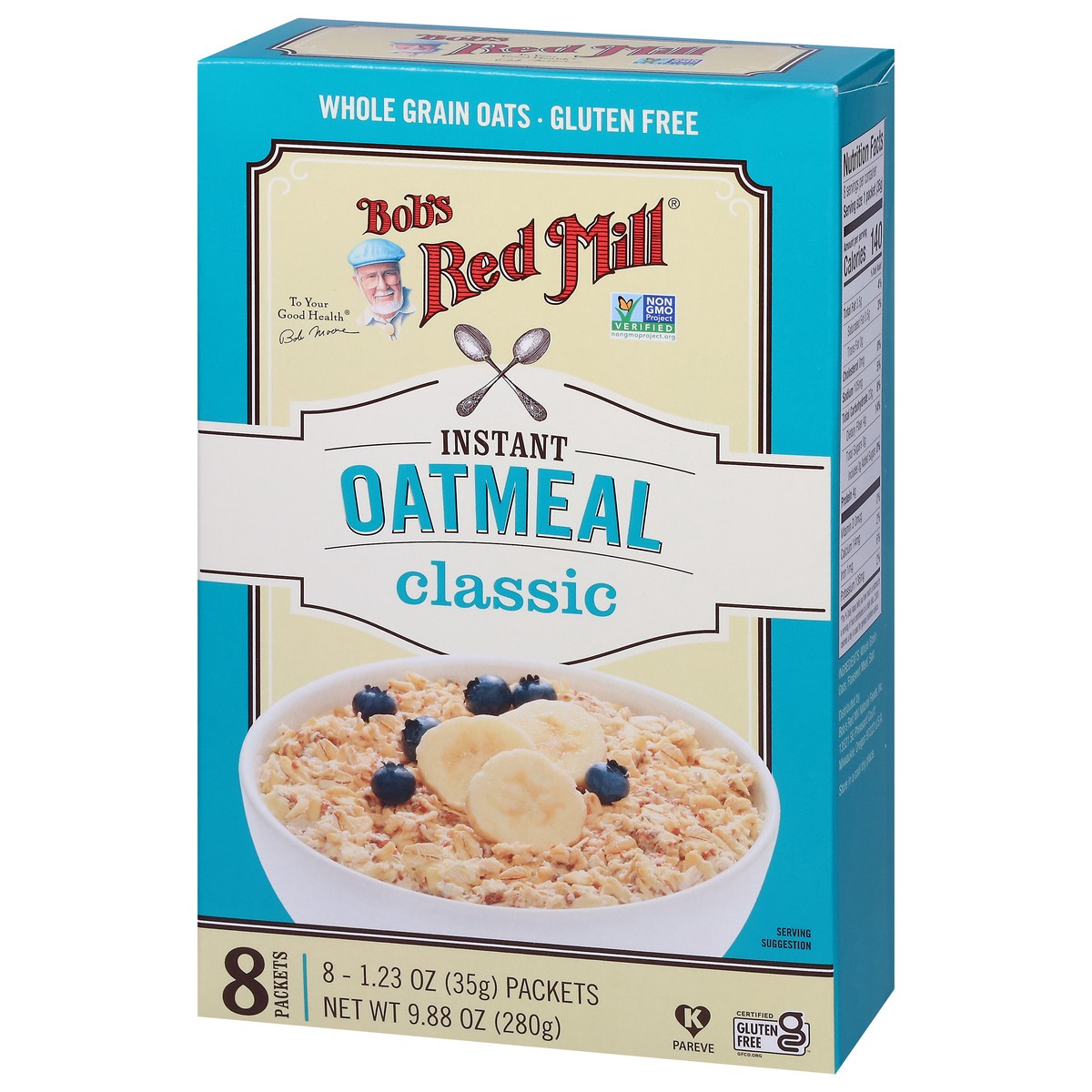 slide 5 of 9, Bob's Red Mill Instant Classic Oatmeal 8 - 1.23 oz Packets, 8 ct