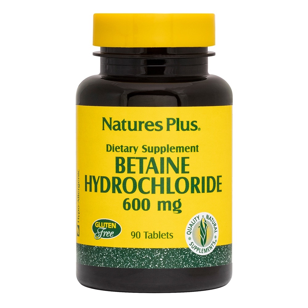 slide 1 of 1, Nature's Plus Betaine Hydrochloride 600 Mg, 90 ct