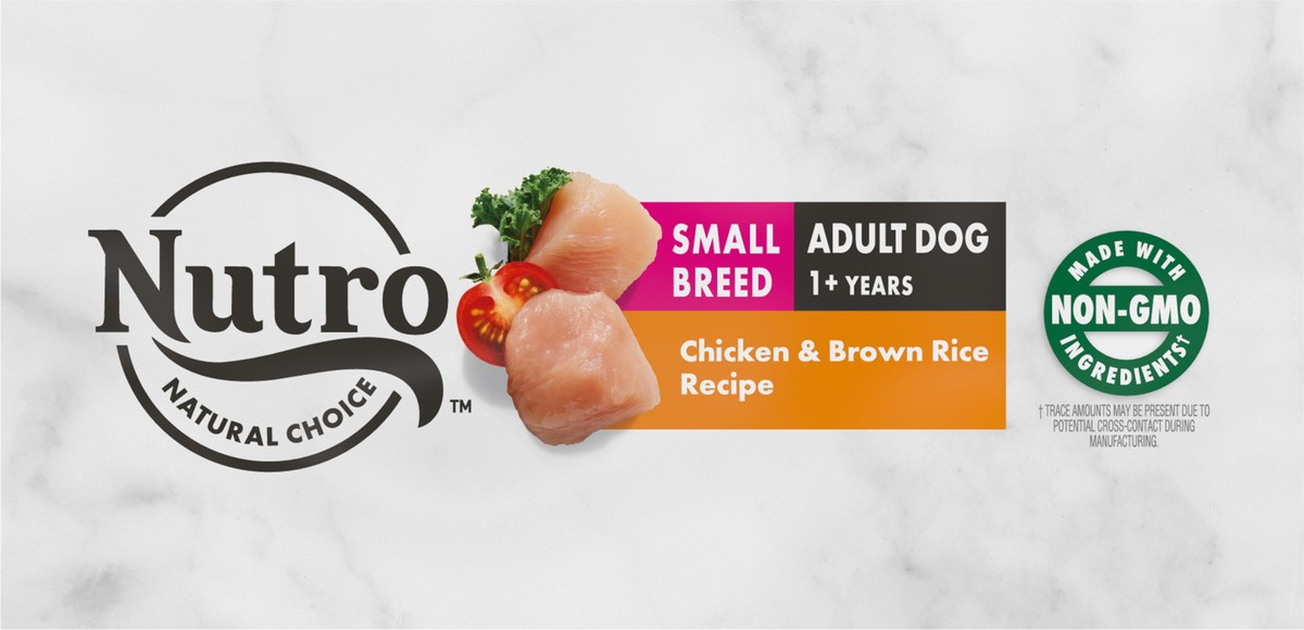 slide 5 of 9, Nutro Wholesome Essentials Farm-Raised Chicken, Brown Rice & Sweet Potato Recipe Small Breed Adult Dry Dog Food - 5lbs, 5 lb