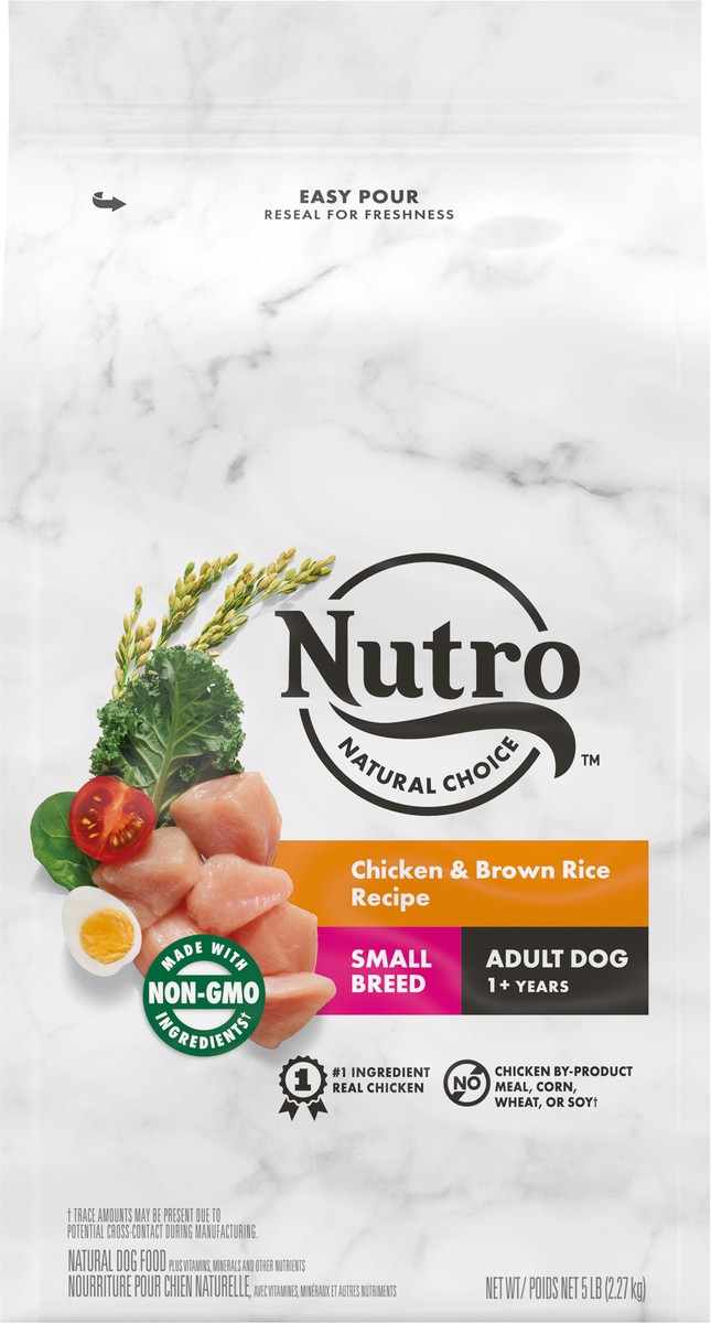 slide 7 of 9, Nutro Wholesome Essentials Farm-Raised Chicken, Brown Rice & Sweet Potato Recipe Small Breed Adult Dry Dog Food - 5lbs, 5 lb