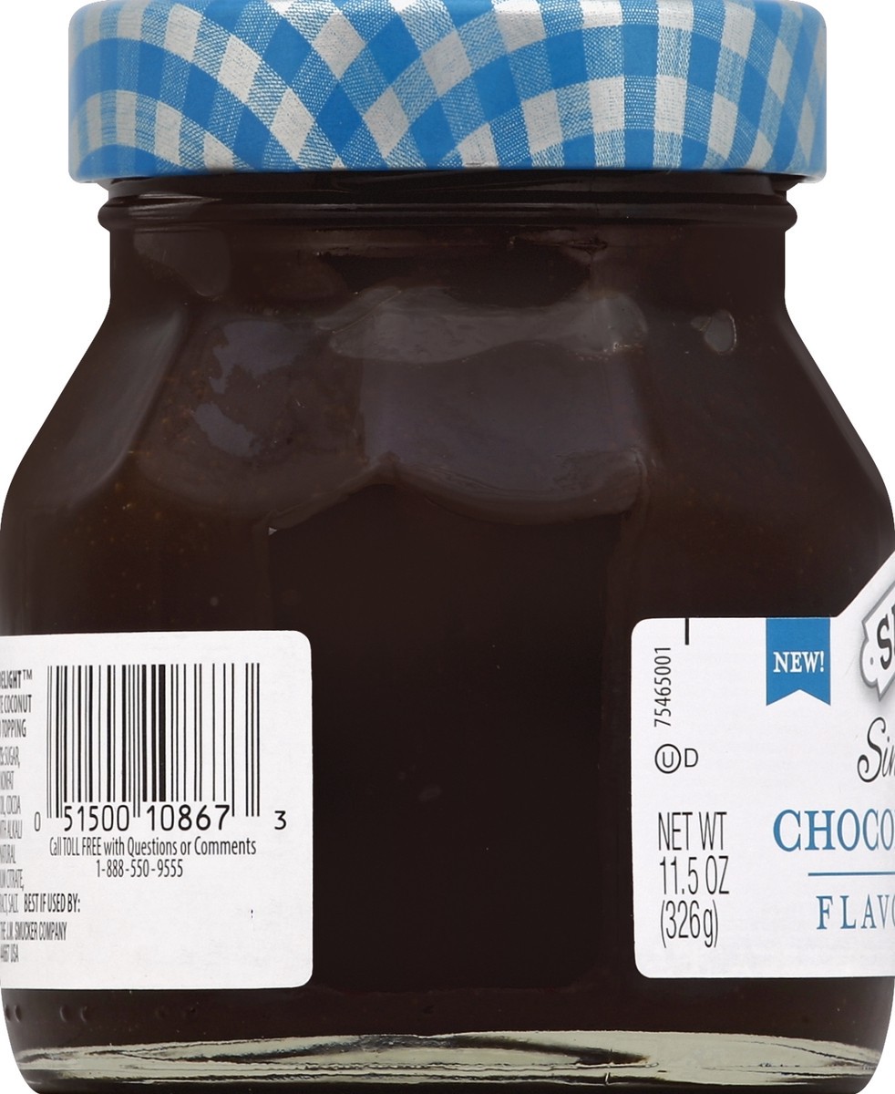 slide 3 of 7, Smucker's Simple Delight Chocolate Coconut Flavored Topping, 11.5 oz