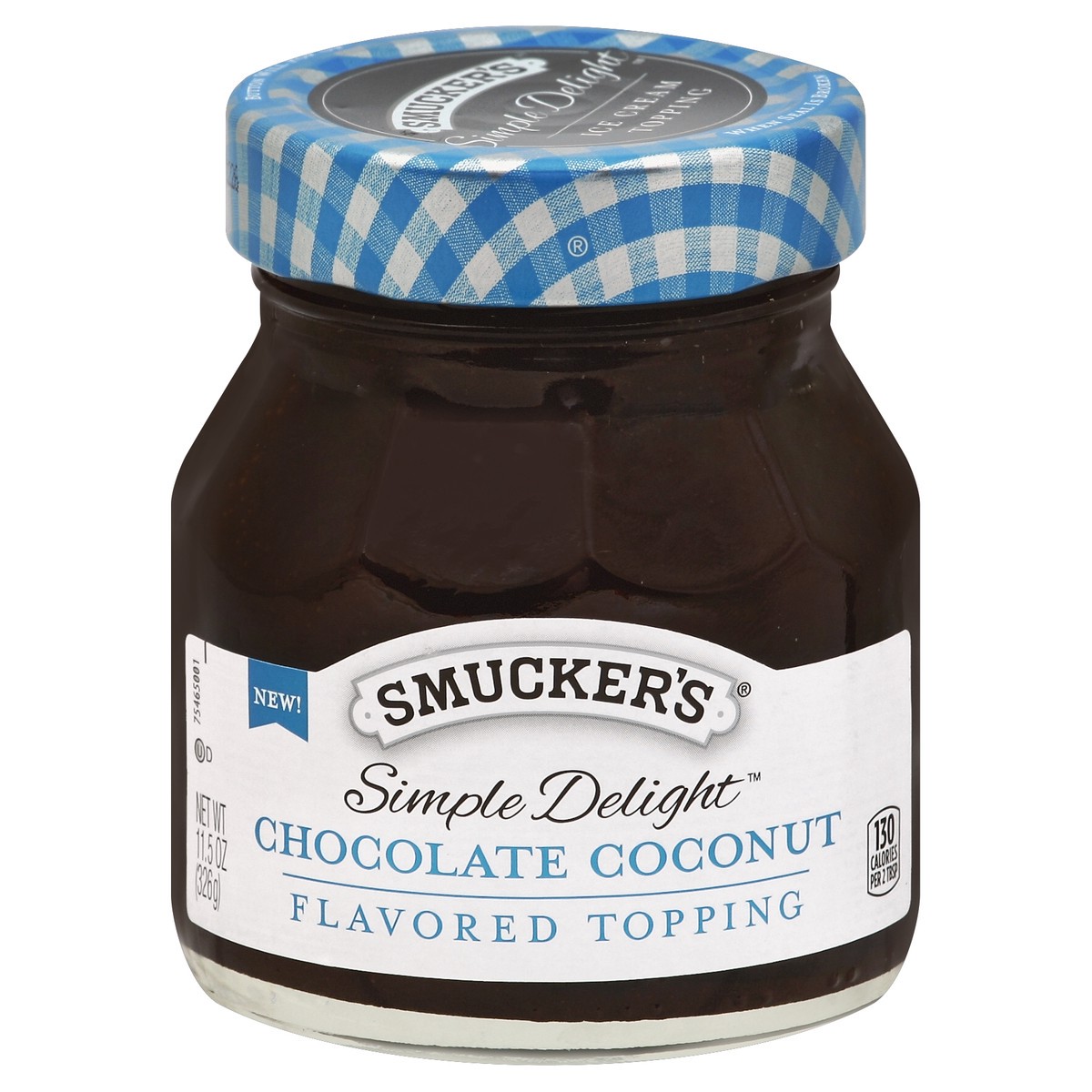 slide 7 of 7, Smucker's Simple Delight Chocolate Coconut Flavored Topping, 11.5 oz